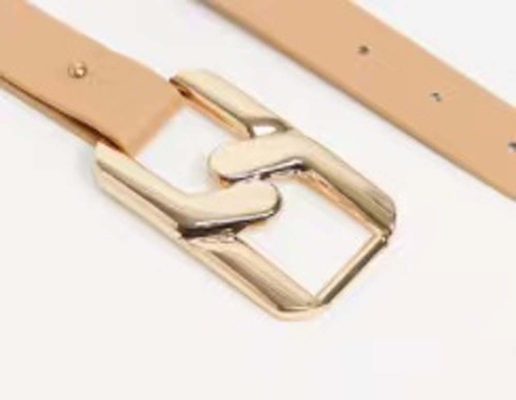 TGKELL مربع مشبك حزام حريمي قابل للتعديل المضادة للنحاس والذهب الوردي مختلط اللون